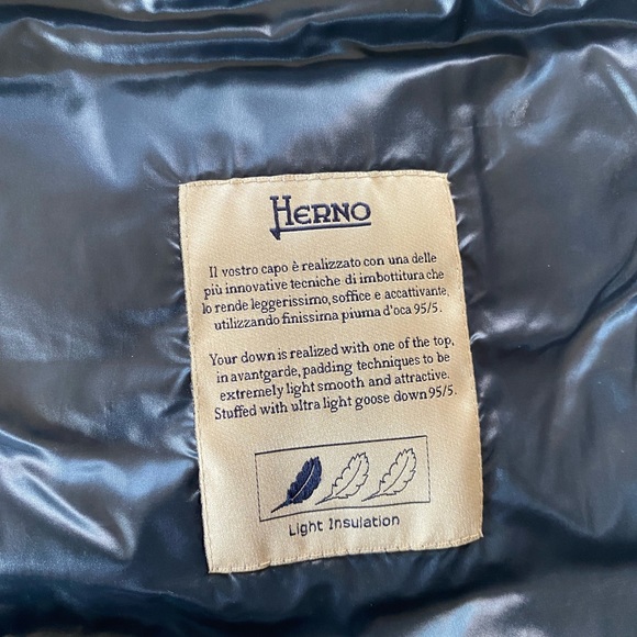 Blue women’s Herno down Jacket size 42 - Picture 7 of 9